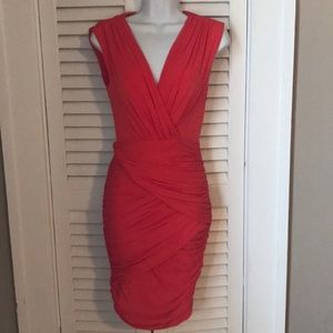 BCBG bodycon ruched dress size XS